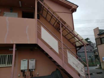 小平市、アパート、外壁塗装